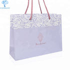 Portable Kraft Paper Bags With Rope Handles Glossy Lamination